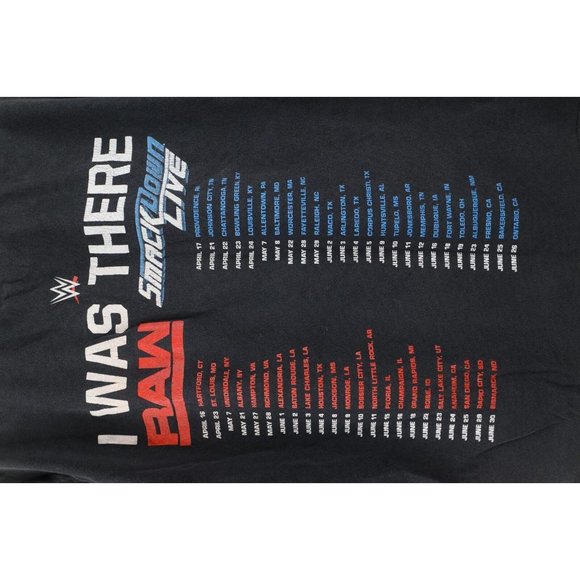 Vintage Y2K WWE Boys Large Faded WWE Live Smackdown Raw Wrestling T-Shirt Black - Picture 6 of 9
